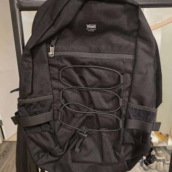 Vans Original Backpack VN00082FBLK Black Unisex Bag Laptop Skateboarding NEW - Picture 1 of 9